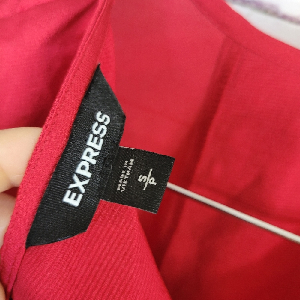 Express Red Blouse Size Small - image 5